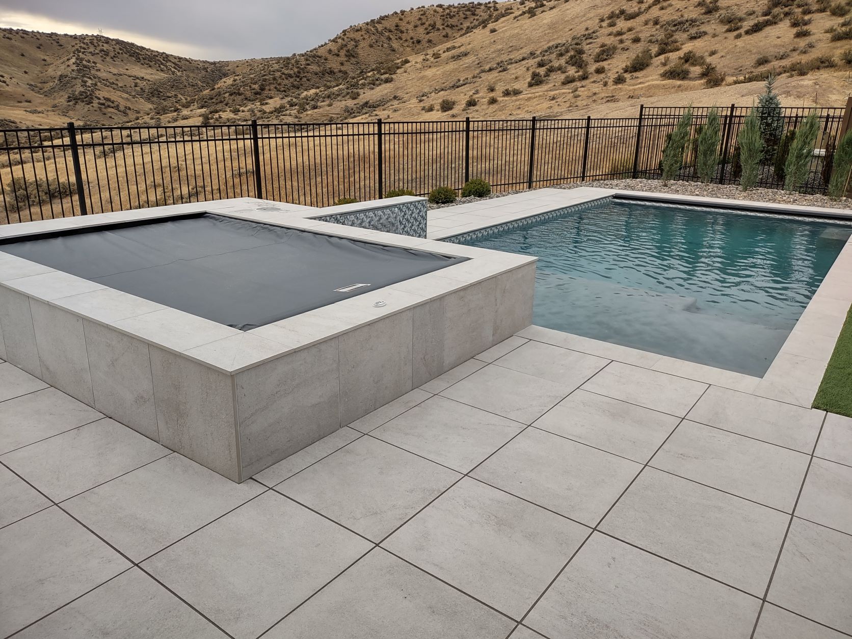 Backyard pool construction in Boise Idaho